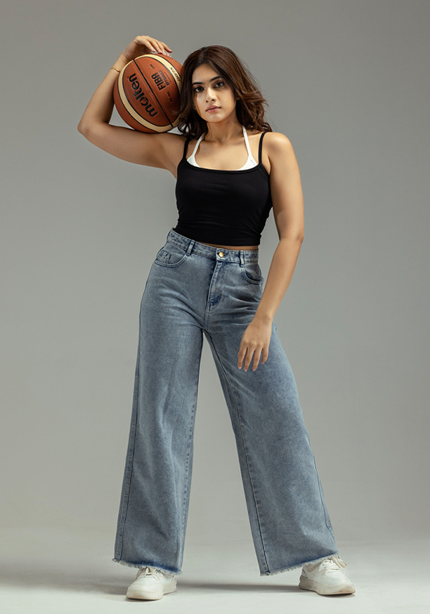 HENASSY WIDE LEG JEAN